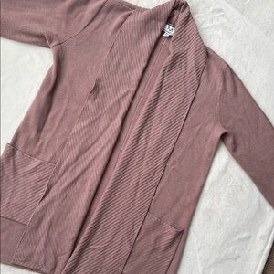 Magaschoni rose pink duster cardigan